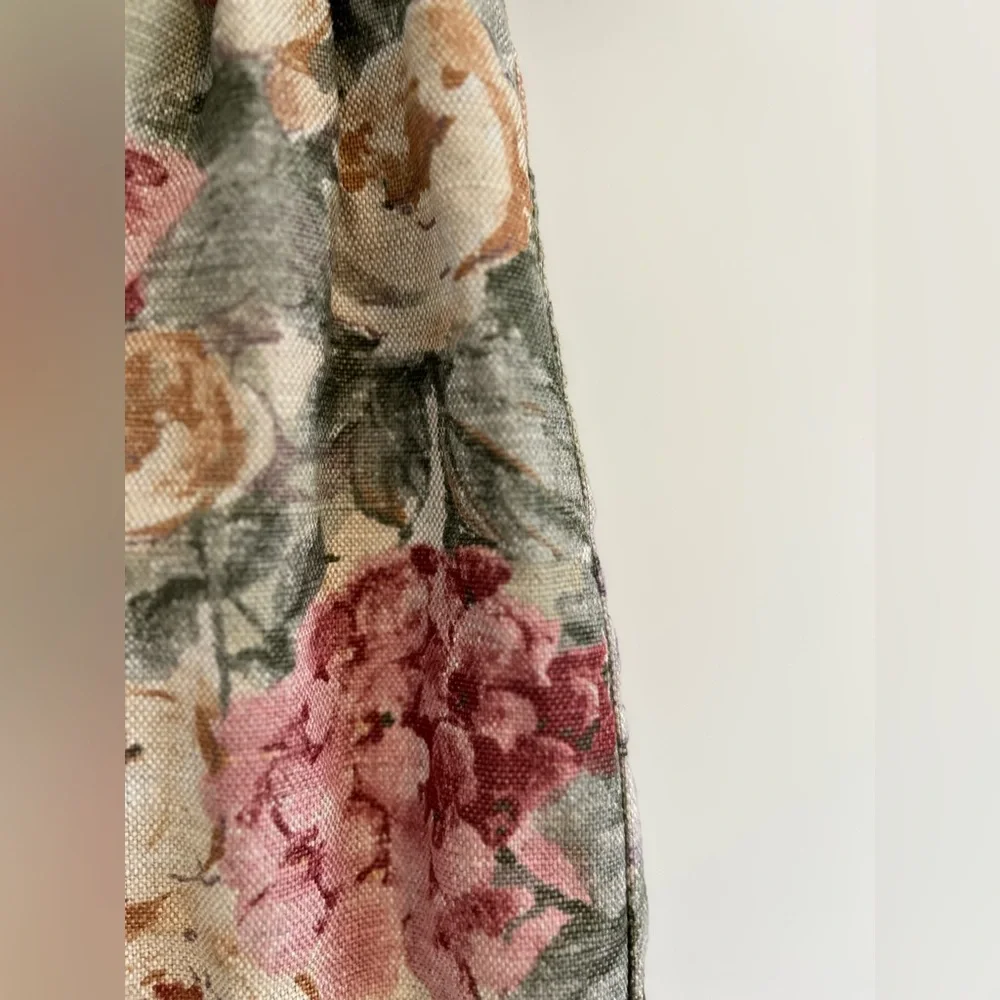 Vintage Good Lad linen blend floral dress with lace collar 🖤 - Picture 5 of 10